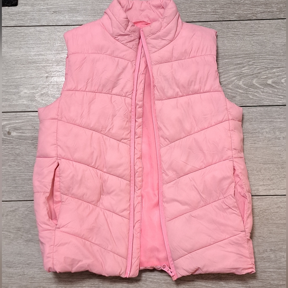EUC George Kids' Pink Quilted Vest